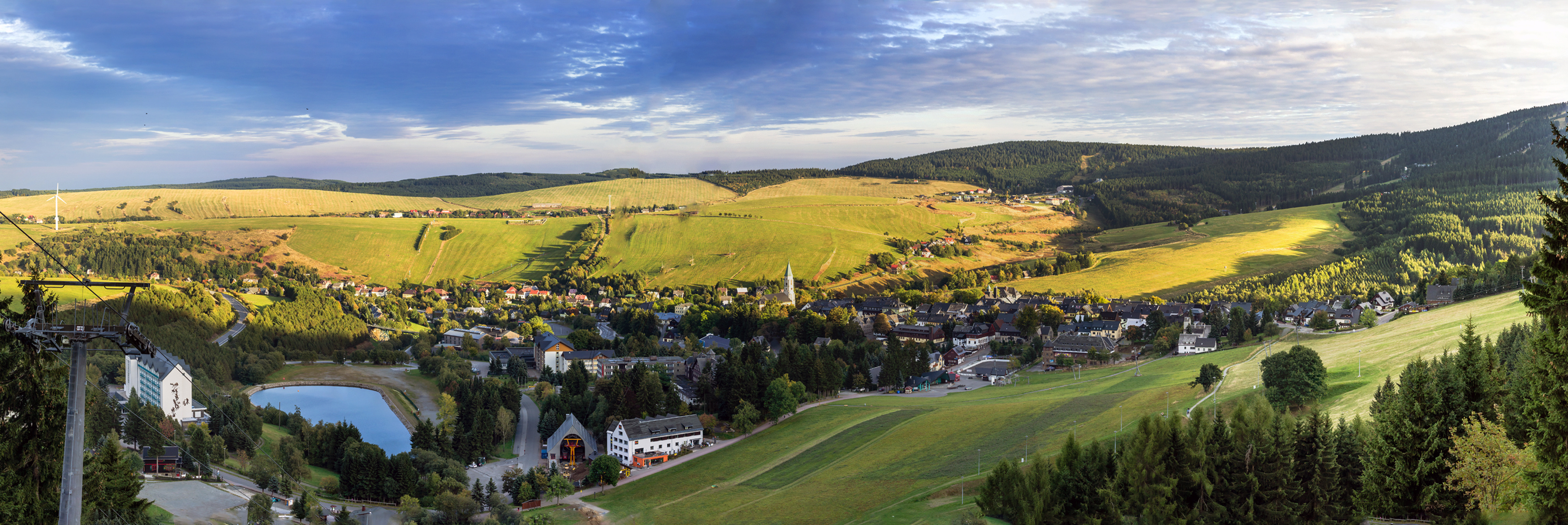 Blick auf Oberwiesenthal